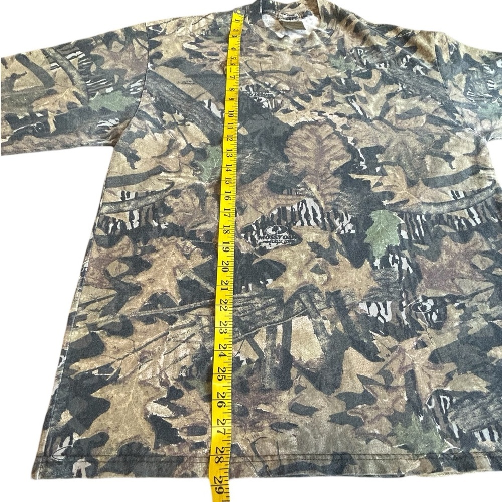 Vintage Mossy Oak Camo Long Sleeve Tee Mens L Faded Hunting Shirt - Picture 7 of 10